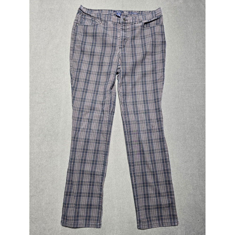 Charter Club Jean Shop‎ Lexington Straight Plaid Pants Women's Size 12